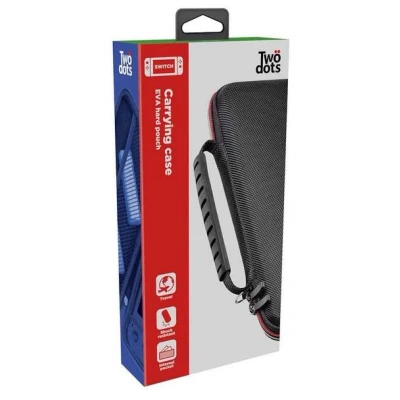Image de Etui rigide avec poche interne Two Dots Noir pour Nintendo Switch