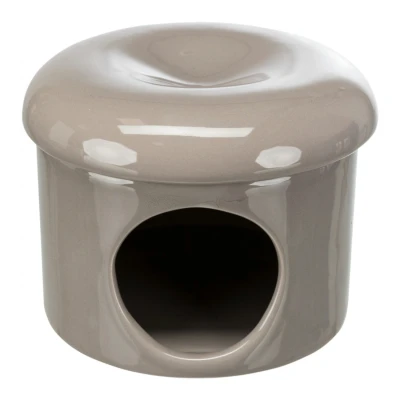 Afbeelding van Trixie Keramiek Huis Kooi Accessoire Ø16x12 cm Taupe