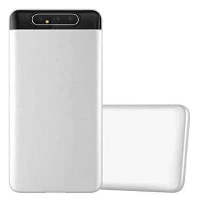 Afbeelding van Cadorabo Hoesje geschikt voor Samsung Galaxy A80 / A90 4G in METALLIC ZILVER Beschermhoes gemaakt van flexibel TPU silicone Case Cover