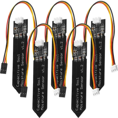 Afbeelding van AZDelivery 5 x Bodemvochtigheidssensor Hygrometer Module V1.2 capacitief compatibel met Arduino Inclusief E Book!