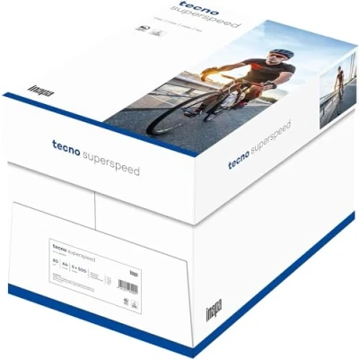Afbeelding van Tecno Superspeed, reprografisch papier, wit, 80 g, A4, PEFC, doos met 5 x 500 vellen