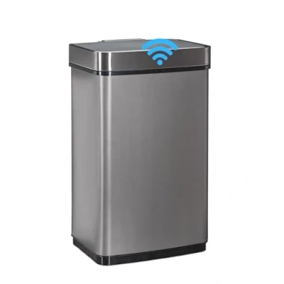 Afbeelding van Relaxdays prullenbak met sensor 60 l afvalbak afvalemmer vuilnisemmer keuken