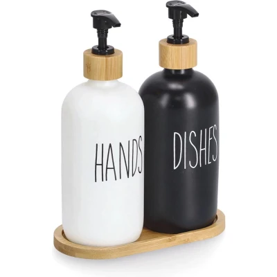 Afbeelding van Zeller Zeepdispenser set 3 delig
