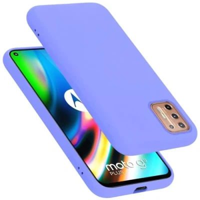 Afbeelding van Cadorabo Hoesje geschikt voor Motorola MOTO G9 PLUS in LIQUID LICHT PAARS Beschermhoes gemaakt van flexibel TPU silicone Case Cover