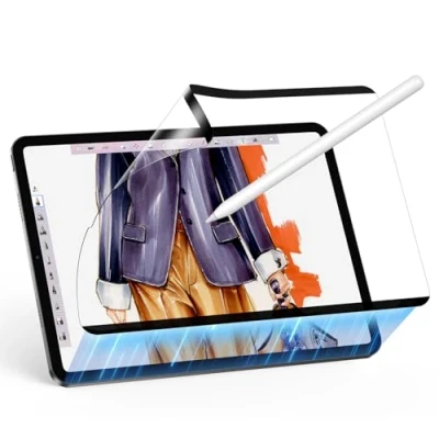 Afbeelding van ESR Paper Feel Afneembare en herbruikbare magnetische beschermfolie compatibel met iPad Pro 12.9 (2022/2021/2020/2018)