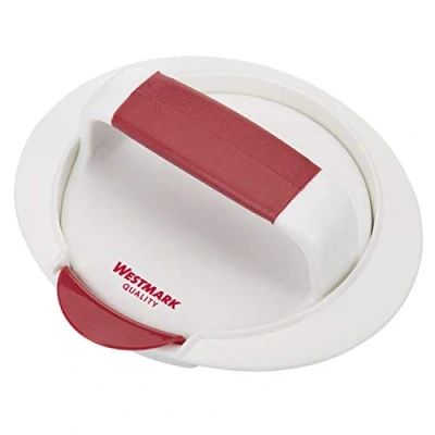 Afbeelding van Westmark 62332260 Hamburgermachine met Patty hefapparaat, hamburgerpers, binnendiameter 11,5 cm, kunststof, wit/rood