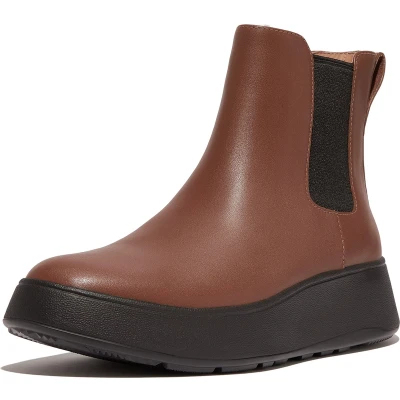 Afbeelding van FitFlop F Mode Leather Flatform Chelsea Boots BRUIN Maat 42