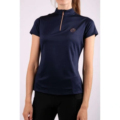 Afbeelding van Montar Poloshirt Everly Rosegold Navy S