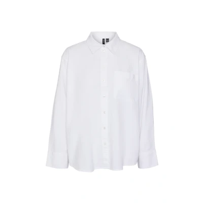 Afbeelding van Vero Moda Overhemdblouse, Dames, Maat: XL, Weiß