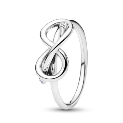 Afbeelding van Pandora Damesring 925 Sterling zilver 193759C01 58 58, zilver, Zirkonia