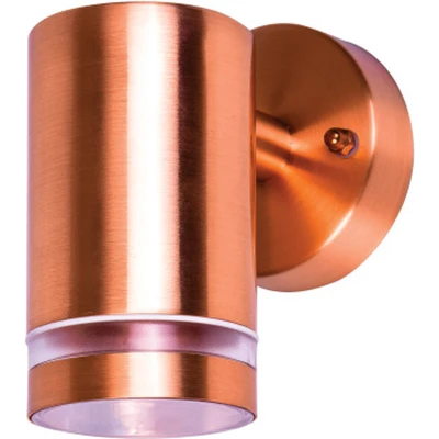 Afbeelding van Integral buiten wandlamp staal koper IP65 voor 1x GU10 LED lamp (niet inbegrepen)