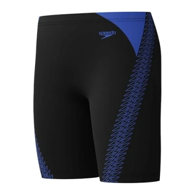 Afbeelding van Speedo Hyperboom Splice Jammer Swimming Trunks Chlorine Resistant Sneldrogend Stretch Fabric Comfort Fit Badpak voor jongens