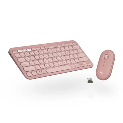 Afbeelding van Logitech Pebble 2 Combo QWERTZ Duitse lay out, tonal roze