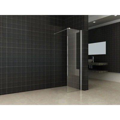 Afbeelding van Wiesbaden inloopdouche + muurprofiel 500x2000 10mm NANO glas