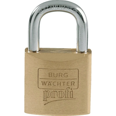 Afbeelding van Burg Wächter Profi messing hangslot verschillend sluitend 30 mm