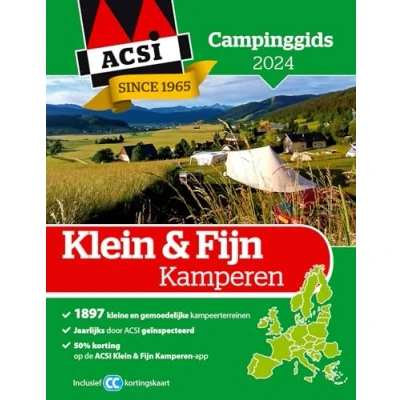Afbeelding van Acsi Klein &amp; Fijn Kamperen Campinggids 2024 Kleurloos Reisboeken Kaarten