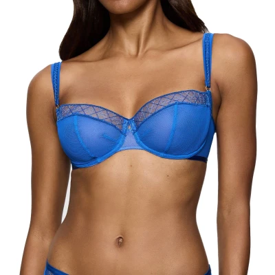 Afbeelding van Triumph Palina Cosmic Heartbeat Beugel BH, Dames, Maat: 75B, Illumines blue