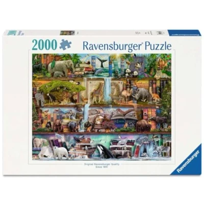 Afbeelding van Ravensburger puzzel Aimee Stewart Wild Kingdom Shelves Legpuzzel 2000 stukjes
