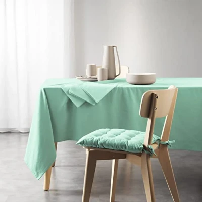 Afbeelding van Tafellaken Tafelkleed Mistral katoen gerecycled 140x240cm mint