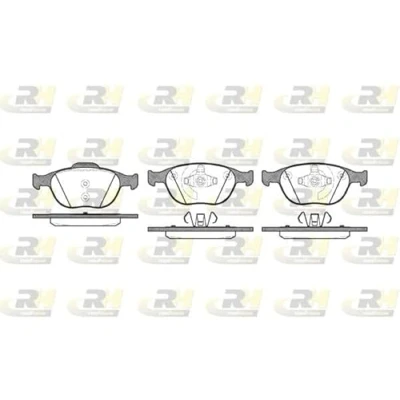 Afbeelding van ROADHOUSE 2984.00 Remblokkenset Vooras Met kleeffolie toebehoren, veer FORD: FIESTA 5, Focus Mk1 Estate, Hatchback