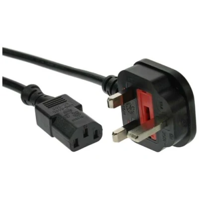 Image de InLine Câble d&#039;alimentation BS 1363 (P) pour power IEC 60320 C13 250 V 1 m noir Royaume Uni