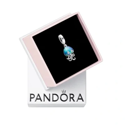 Afbeelding van PANDORA Kleurrijke Qualle bedelhangers van Sterling zilver met Zirkonia Moments Collection, compatibele Armbanden, 792704C01, zilver,