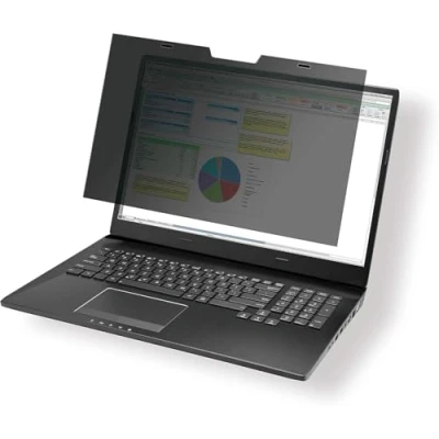 Image de DURABLE Filtre de confidentialité pour ordinateur portable à double sens amovible magnétique 13.3&quot; gris anthracite