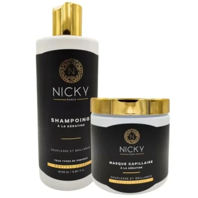 Afbeelding van Nicky Paris Set shampoo en masker met keratine