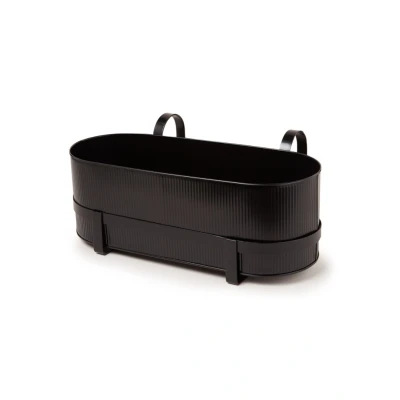 Afbeelding van Ferm LIVING Bau Plantenbak 45 X 23 Cm Zwart