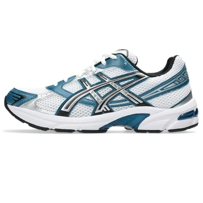 Afbeelding van Asics Sportstyle GEL 1130 Unisex Sneakers laag, Maat: 40.5, White/restful teal Textiel/ synthetisch