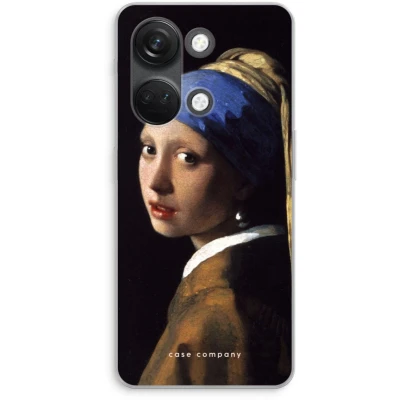 Afbeelding van Case Company® hoesje geschikt voor OnePlus Nord 3 The Pearl Earring Soft Cover Telefoonhoesje Bescherming aan alle Kanten en Schermrand