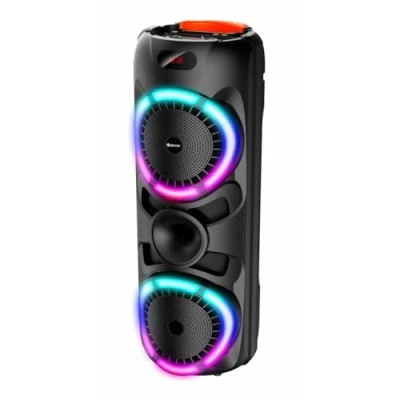 Afbeelding van Denver Bluetooth Speaker Party box Discolichten Partybox Incl. Draadloze Microfoon &amp; Afstandsbediening BPS459