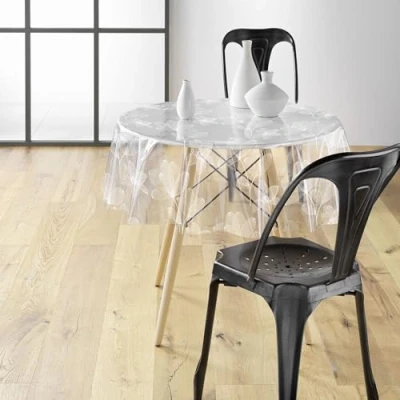 Afbeelding van Transparante tafelkleed van PVC DANELA, Ø 140 cm