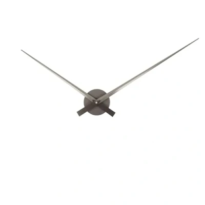 Afbeelding van Karlsson Wandklok Little Big Time Metallic Grijs 77.5x2.2x77.5cm Scandinavisch
