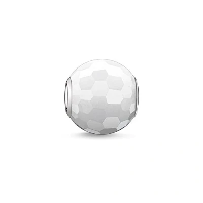 Afbeelding van Thomas Sabo Damesbead KARMA Jade 925 zilver wit K0007 588 14, Sterling zilver,