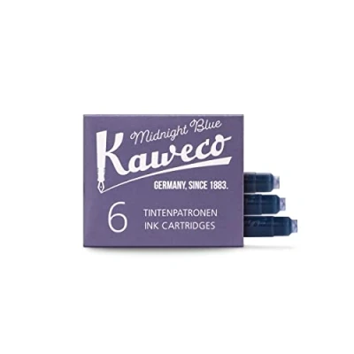 Afbeelding van Inktpatroon Kaweco blauw zwart doosje à 6 stuks