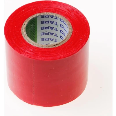 Afbeelding van Isolatietape rood 50mm x 10 meter