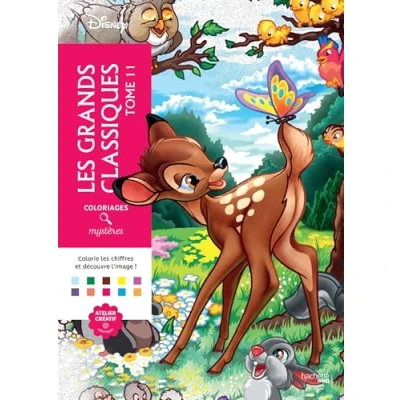 Afbeelding van Disney Coloriages Mystères Les Grands Classiques tome 11 Hachette Heroes Kleuren op nummer kleurboek voor volwassenen