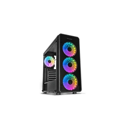 Afbeelding van ATX Semi toren doos Nox NXHUMMERTGM LED RGB Zwart