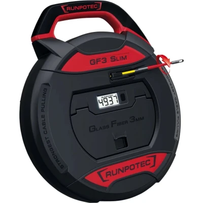 Afbeelding van Runpotec RUNPO GF3 SLIM glasvezeltrekveer systeem Ø3mm met lengtemeter 30m RG4.5 geleidekop (10208)