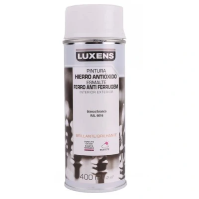 Afbeelding van Luxens Verf Spuitbus Spuitlak Glans Wit 400 ml Sneldrogend
