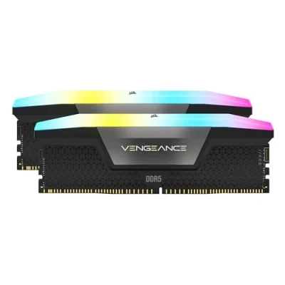 Afbeelding van CORSAIR VENGEANCE RGB DDR5 Lichtverbeteringsset (geen fysiek geheugen) zwart