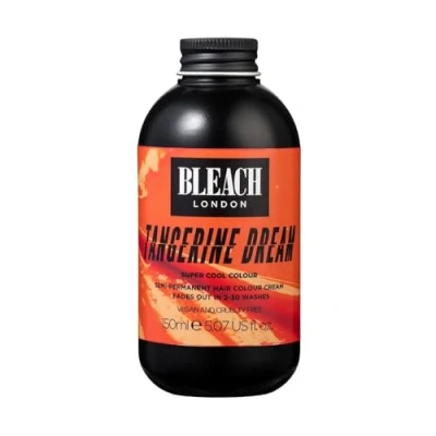 Afbeelding van Bleach London Tangerine Dream Semi permanente haarverf, fel oranje, veganistisch, dierproefvrij, tijdelijke levendige kleurstof, 150 ml