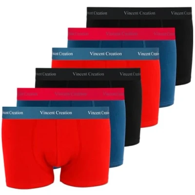 Afbeelding van Vincent Creation Set van 6 boxershorts voor heren, Srb Mix pack