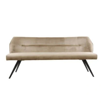 Afbeelding van AnLi Style Eetkamerbank pull champagne velours