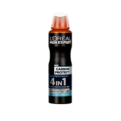 Afbeelding van L&#039;Oreal Men Expert Carbon Protect 4W1 Anti Perspirant Deodorant Spray 150Ml