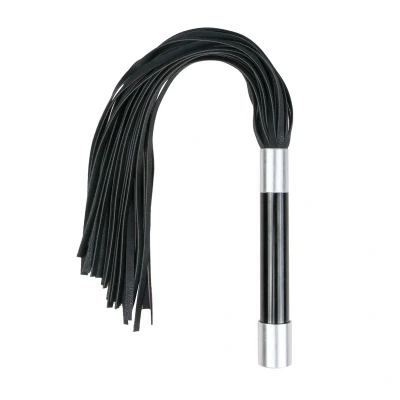 Afbeelding van Zwarte Lange Flogger Met Handvat