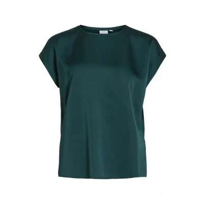 Afbeelding van VILA Viellette SS SU NOOS Blouse, Dames, Maat: 44, Ponderosa pine