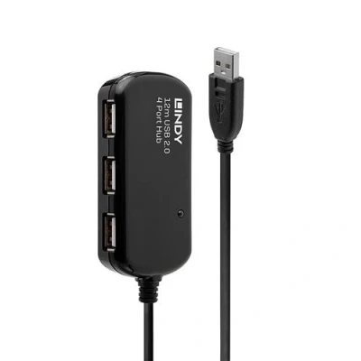 Image de Lindy USB 2.0 Active Extension Pro 4 Port Hub concentrateur (hub) ports