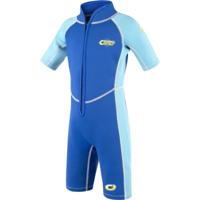 Afbeelding van Osprey Peuter &amp; Baby 2mm &quot;Octopus&quot; Shorty Wetsuit Blauw Zonbescherming en Comfort Age 1 Geschikt voor: Lengte 80 90 cm Gewicht 11 13.5 kg